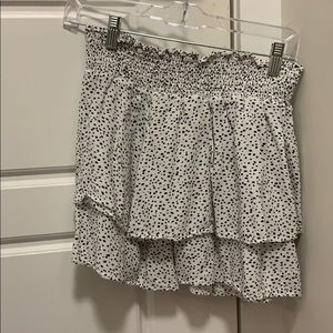 Super cute black and white turtle ruffle skirt